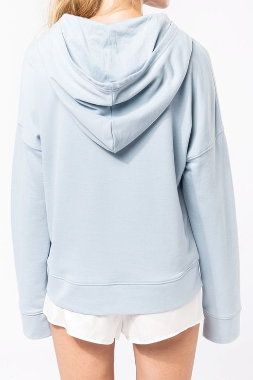 Bio-Damen-Sweatshirt Lounge mit Kapuze