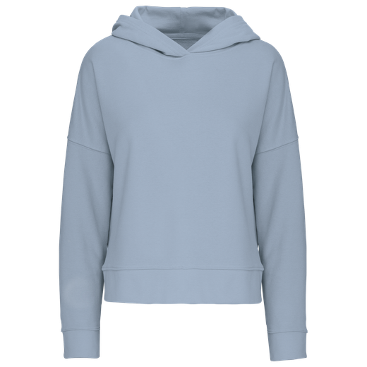 Bio-Damen-Sweatshirt Lounge mit Kapuze
