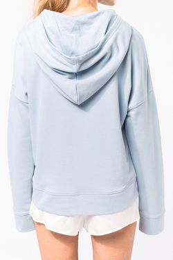 Bio-Damen-Sweatshirt Lounge mit Kapuze