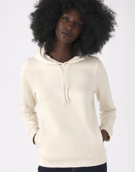 Sudadera orgánica con capucha mujer