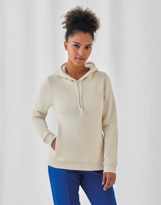 Sudadera orgánica con capucha mujer