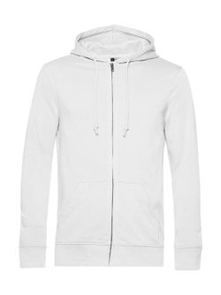 Sudadera orgánica con capucha y cremallera