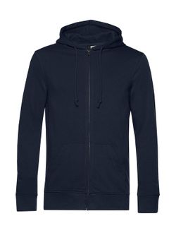 Sudadera orgánica con capucha y cremallera