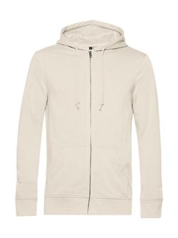 Sudadera orgánica con capucha y cremallera
