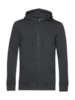 Sudadera orgánica con capucha y cremallera