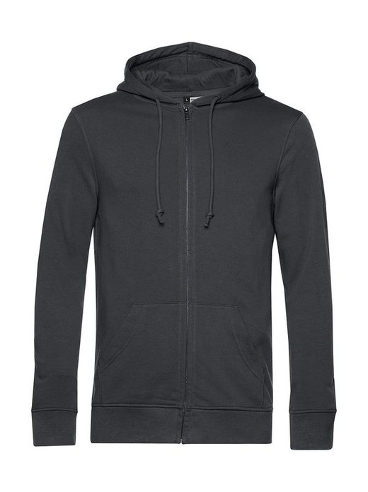 Sudadera orgánica con capucha y cremallera
