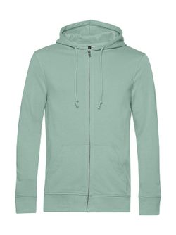 Sudadera orgánica con capucha y cremallera
