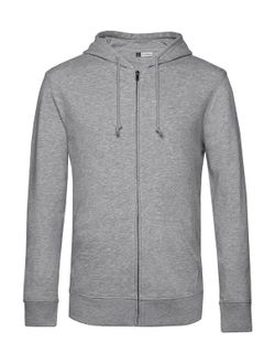 Sudadera orgánica con capucha y cremallera