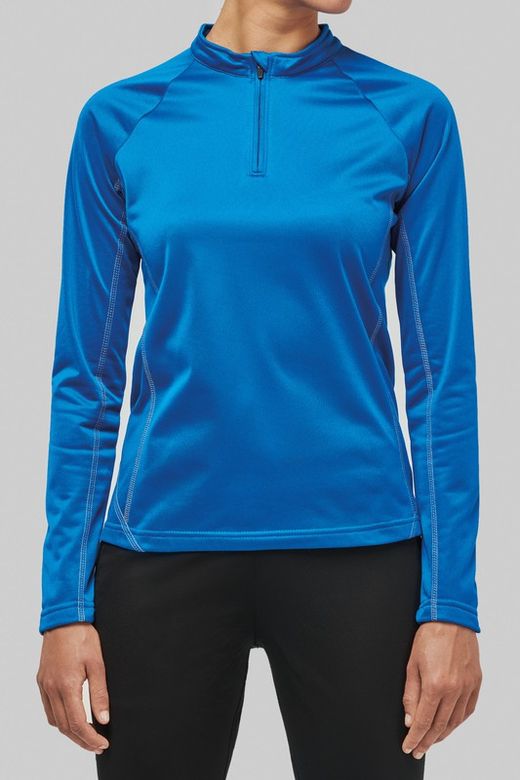 Damen-Sweatshirt mit 1/4 Reißverschluss