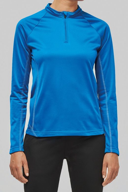 Damen-Sweatshirt mit 1/4 Reißverschluss
