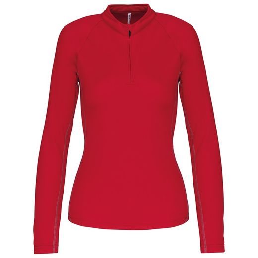 Damen-Sweatshirt mit 1/4 Reißverschluss