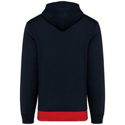 Dreifarbiges Kapuzensweatshirt, Unisex