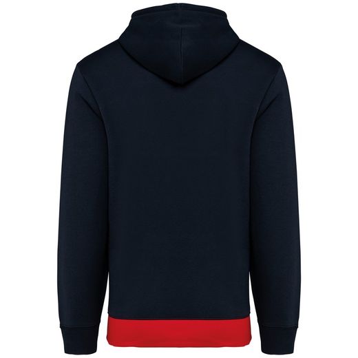 Dreifarbiges Kapuzensweatshirt, Unisex