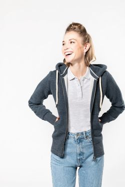 SUDADERA VINTAGE - CREMALLERA Y CAPUCHA mujer