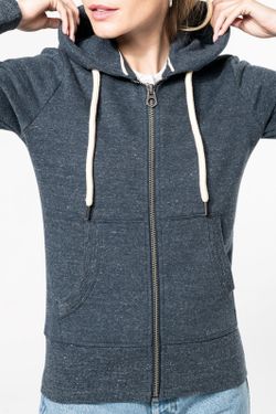 SUDADERA VINTAGE - CREMALLERA Y CAPUCHA mujer