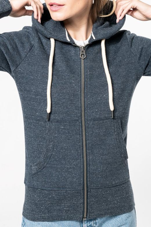 SUDADERA VINTAGE - CREMALLERA Y CAPUCHA mujer
