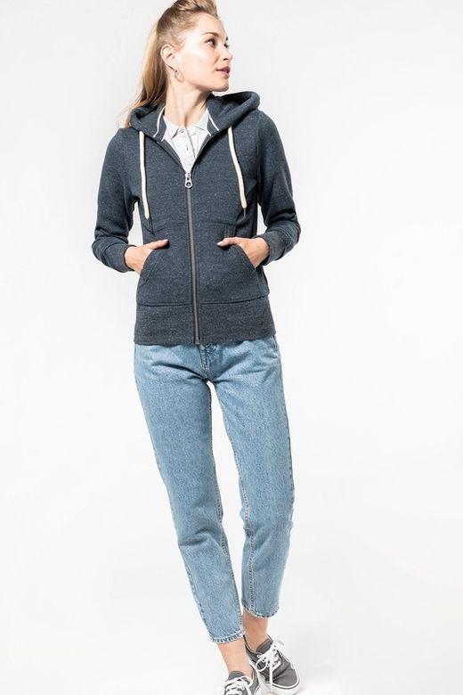 SUDADERA VINTAGE - CREMALLERA Y CAPUCHA mujer