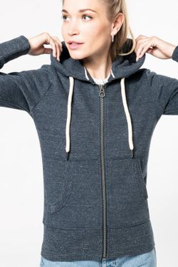 SUDADERA VINTAGE - CREMALLERA Y CAPUCHA mujer