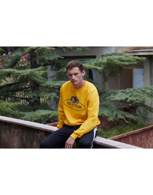 Felpa Vintage Set In con grande stampa del logo