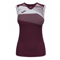 Supernova Ii T-Shirt Burgundy-White Sleeveless