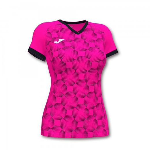 Supernova Iii Short Sleeve T-Shirt Fluor Pink Black
