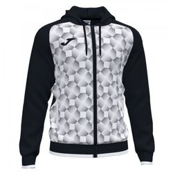 Supernova Iii Zip-Up Hoodie Black White