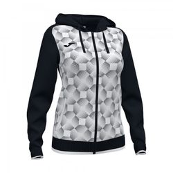 Supernova Iii Zip-Up Hoodie Black White