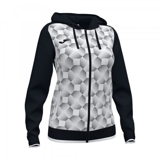 Supernova Iii Zip-Up Hoodie Black White