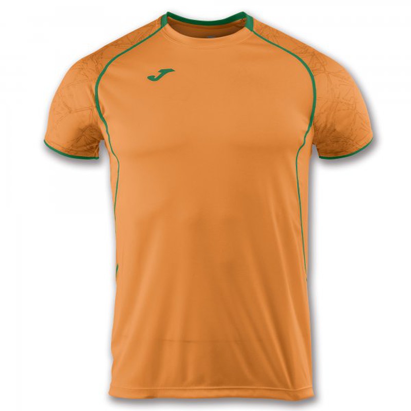 orange and green t shirt