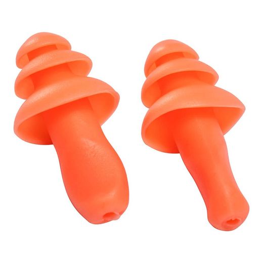 Bouchons d'oreille TPR réutilisables avec ficelle (50 paires)