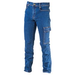 THARSIS, pantalones azul denim algodón 100% tejido stretch