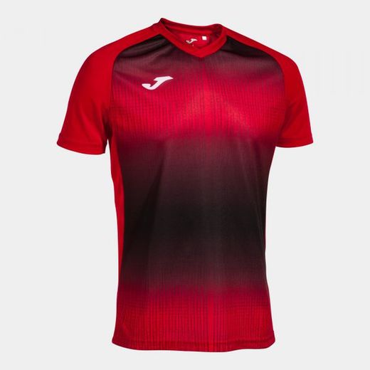 T-Shirt Manche Courte Tiger V Rouge Noir