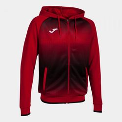 Tiger V Zip-Up Hoodie Red Black
