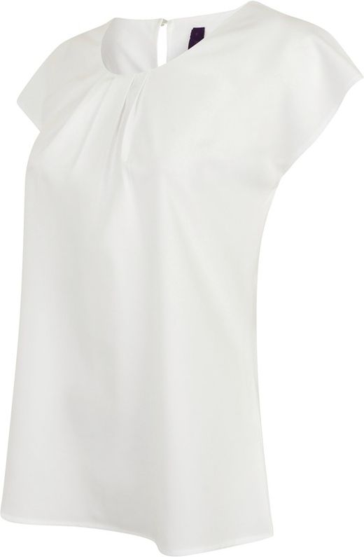 Frauen Plissee Neck Top