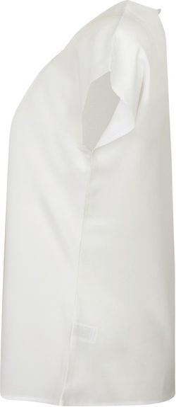Frauen Plissee Neck Top