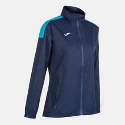 Trivor Raincoat Navy Fluor Turquoise