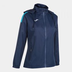 Trivor Raincoat Navy Fluor Turquoise
