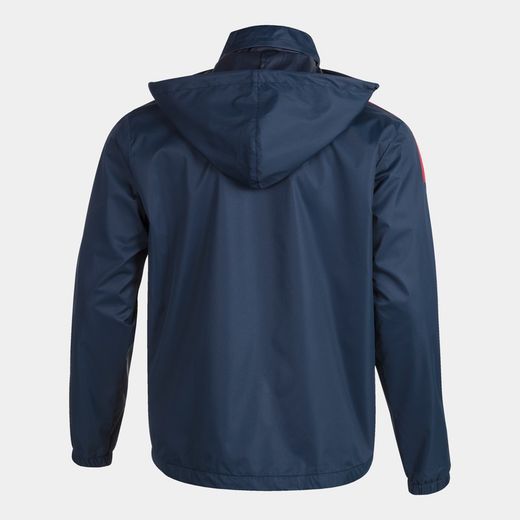 Trivor Raincoat Navy Red