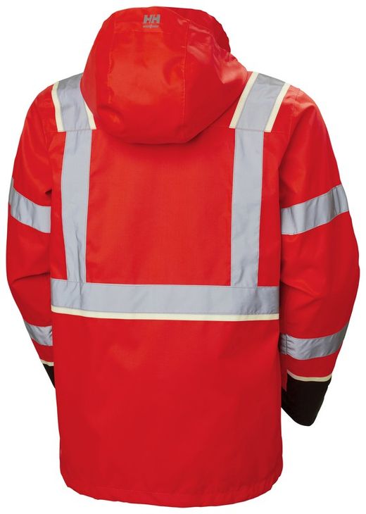 Uc-Me Shell Jacket Helly Hansen Hi Vis Red/Ebony