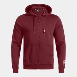 Urban Street Zip-Up Hoodie Dark Red