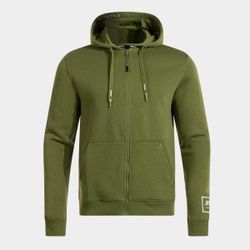 Urban Street Zip-Up Hoodie Green