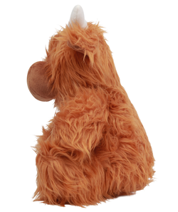 Vaca de peluche con cremallera