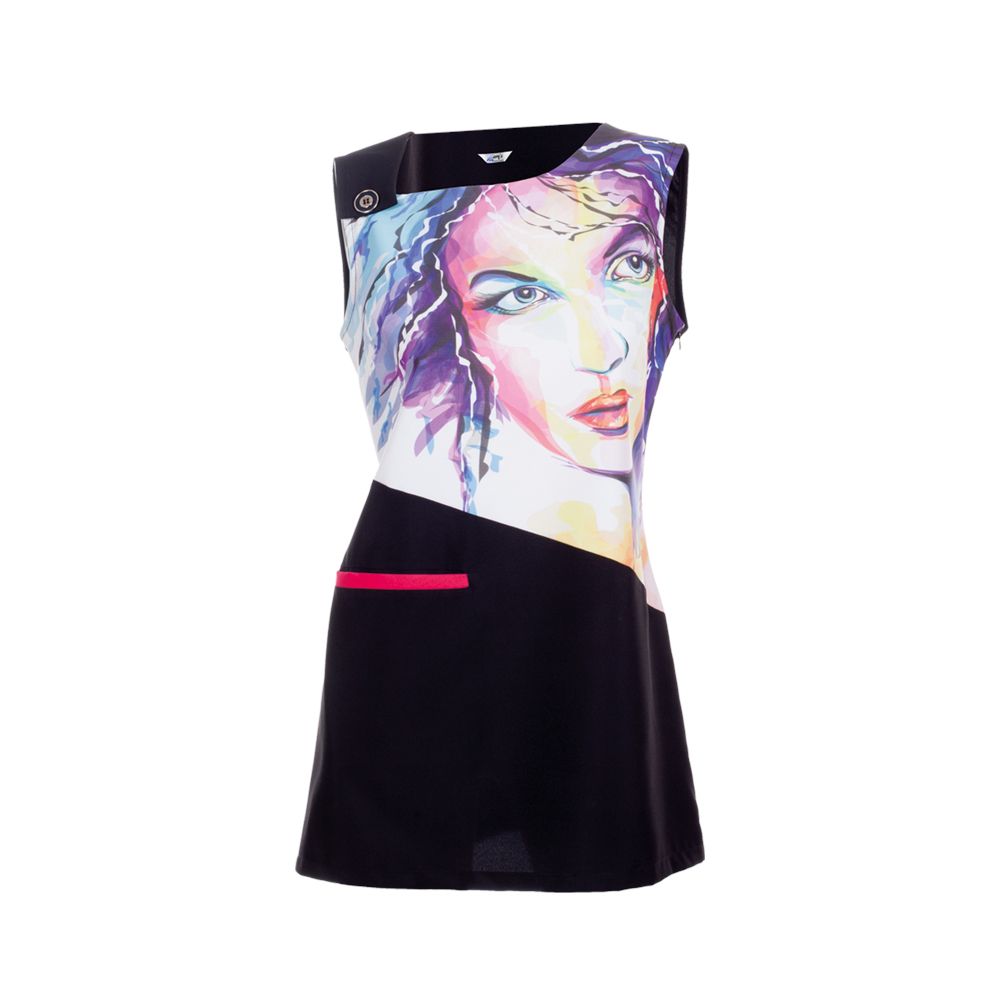 Vestido Acuarela Negro L