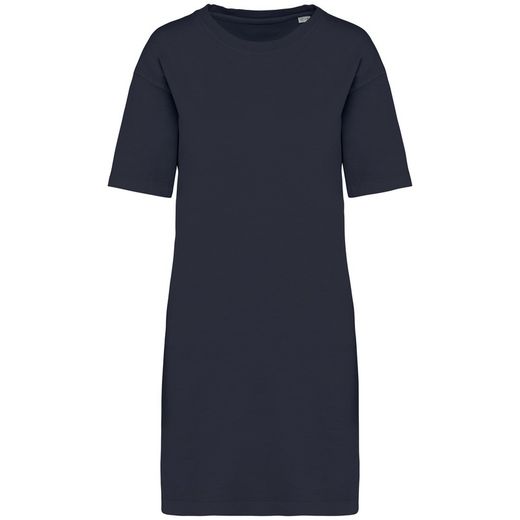 Eco-friendly ladies washed effect t-shirt dress
