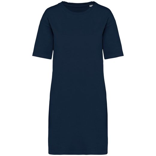 Umweltfreundliches ausgewaschenes Damen-T-Shirt-Kleid