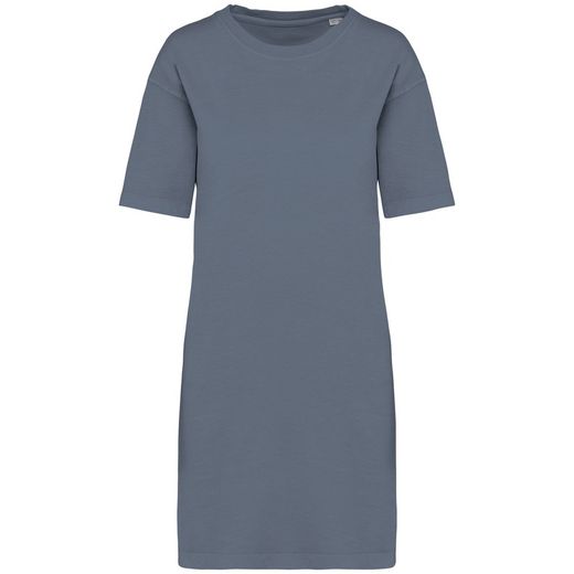 Umweltfreundliches ausgewaschenes Damen-T-Shirt-Kleid