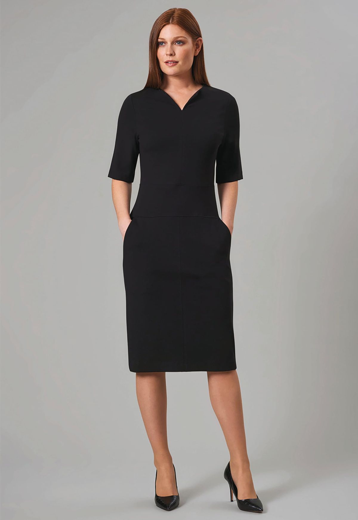Vestido Celeste Black-10 UK