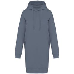 Vestido tipo sudadera ecorresponsable con capucha mujer