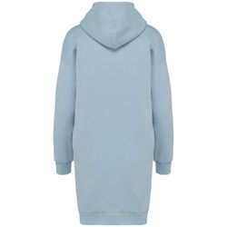 Eco-friendly ladies' hooded sweatshirt dress