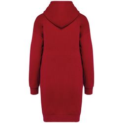 Eco-friendly ladies' hooded sweatshirt dress
